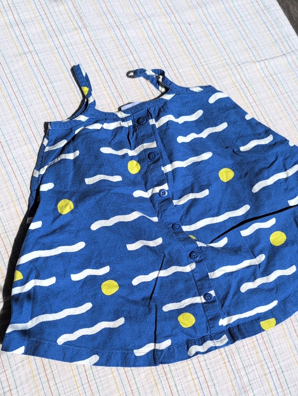 Hanna Andersson Bright Blue Sun Water Dress